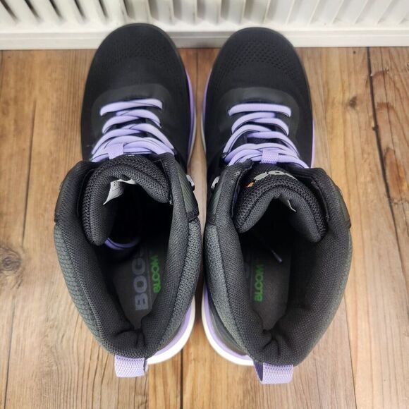 Bogs Sandstone Knit Mid TR Womens 9 Black Purple Composite Safety Toe Work Boots - Picture 6 of 10